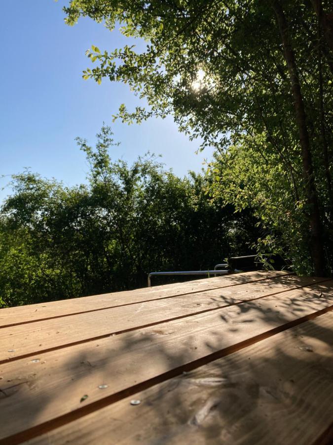Cabane Bivouac Avec Echelle A L'Ombre Des Chenes Idrac-Respailles Kültér fotó